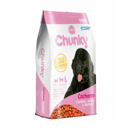 AAAvChunky Perros Cachorros Cordero, Arroz y Salmón 8kg