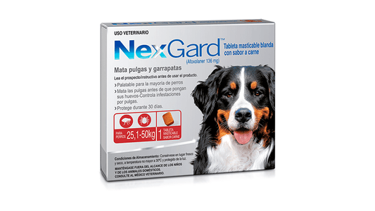 Tableta Masticable Nexgard para Perros de 25 a 50 KG