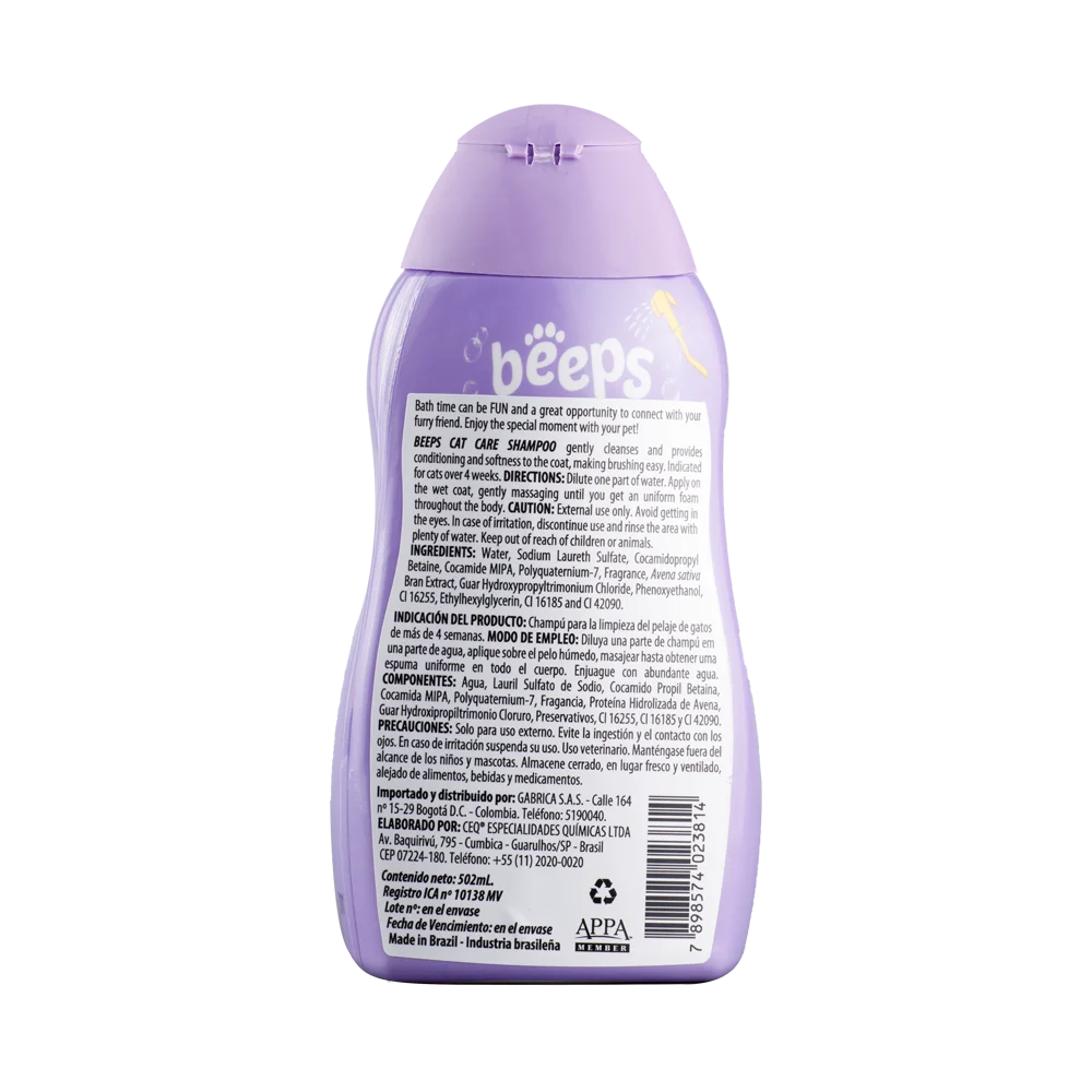 Shampoo para gato Beeps Cat Care 502 ml