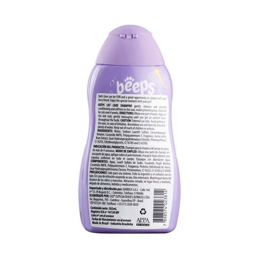 Shampoo para gato Beeps Cat Care 502 ml