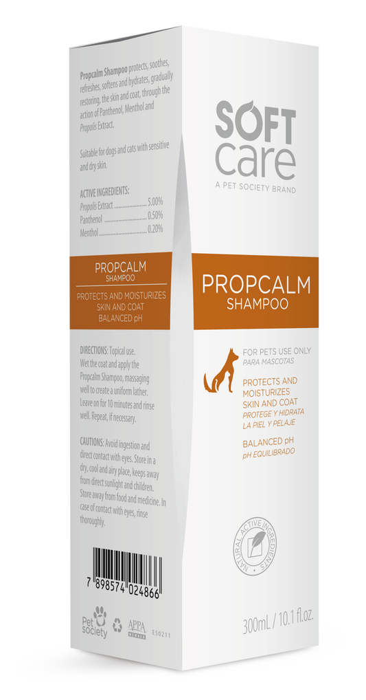 Shampoo para Perros y Gatos Soft Care Propcalm 300 Ml