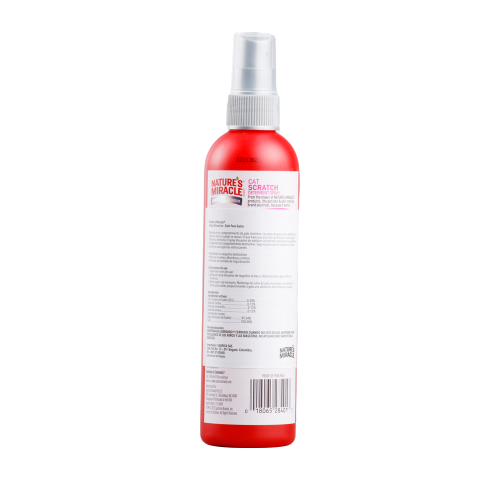 Spray Antiarañazos Gato Nature Miracle 8 Onz