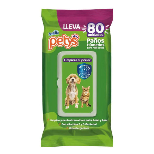 Paños Humedos Petys Original X 80 Und